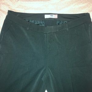Green straight leg work pants/ trousers